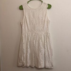 White Crochet Dress
